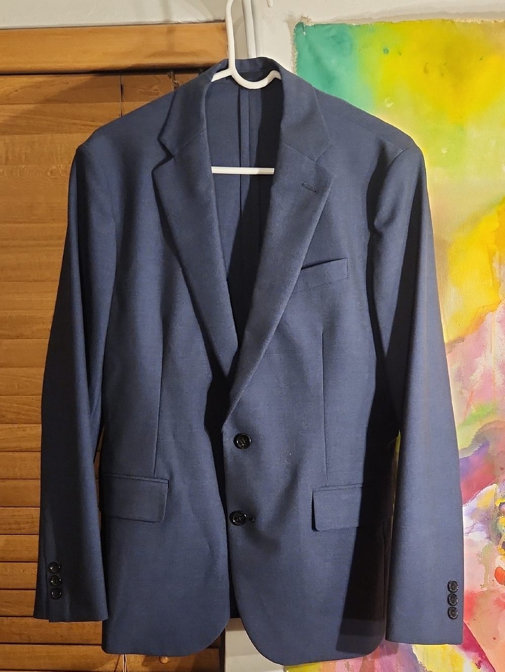 J. Crew Men's Navy Blue Two-Button Blazer